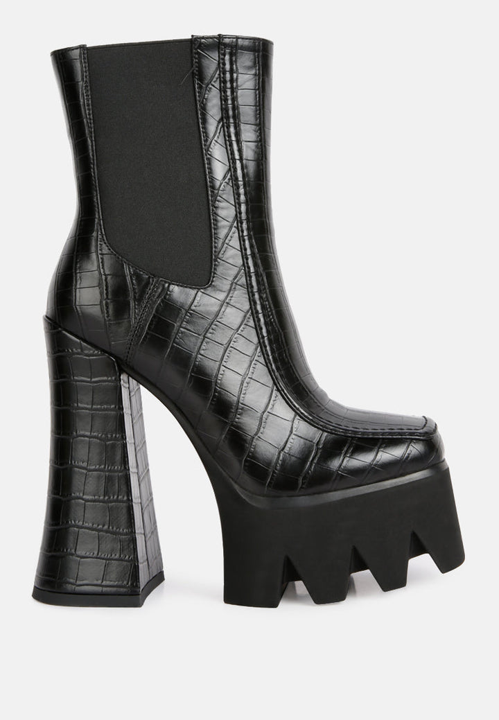 bounty high platform heel chelsea boots by ruw#color_black
