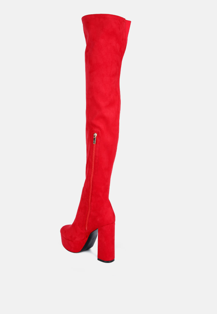 bubble over-the-knee boot by ruw#color_red