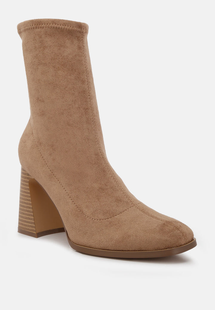 candid high ankle flared block heel boots by ruw#color_taupe