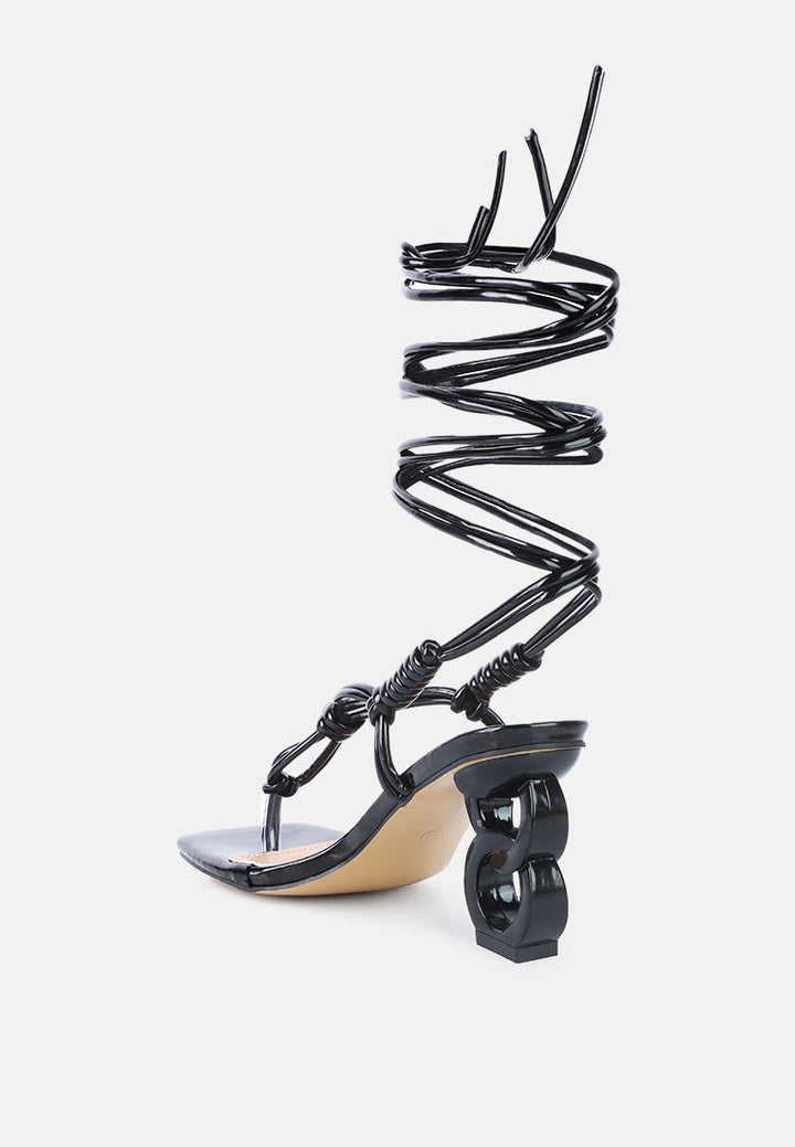 cassino strappy lace up sandals by ruw#color_black