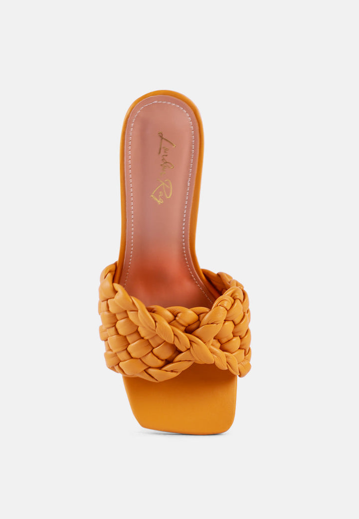 celie woven strap mid heel sandals by ruw#color_yellow 