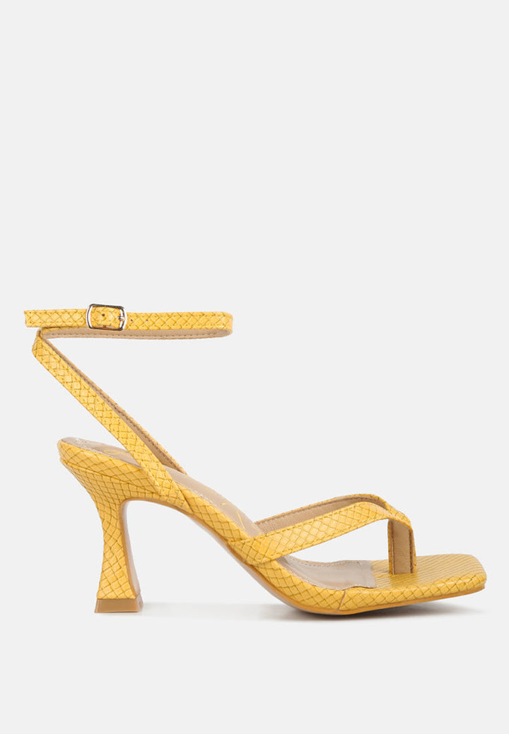 celty ankle strap spool heel sandals by ruw#color_yellow