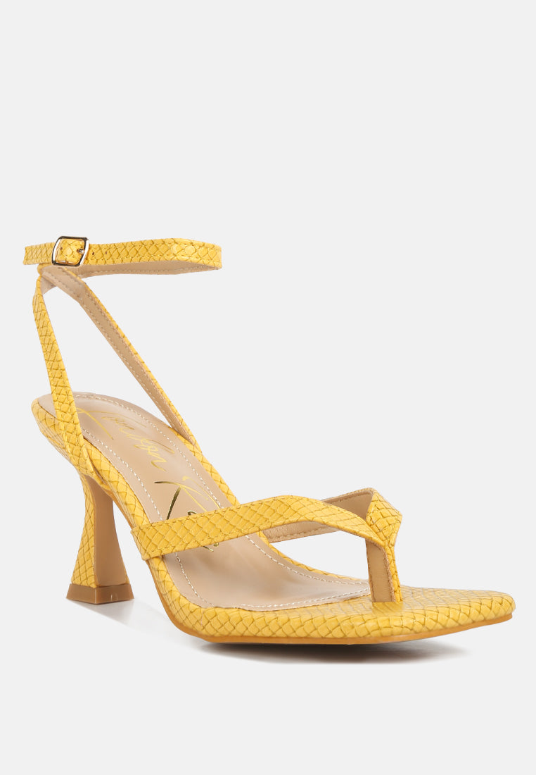 celty ankle strap spool heel sandals by ruw#color_yellow