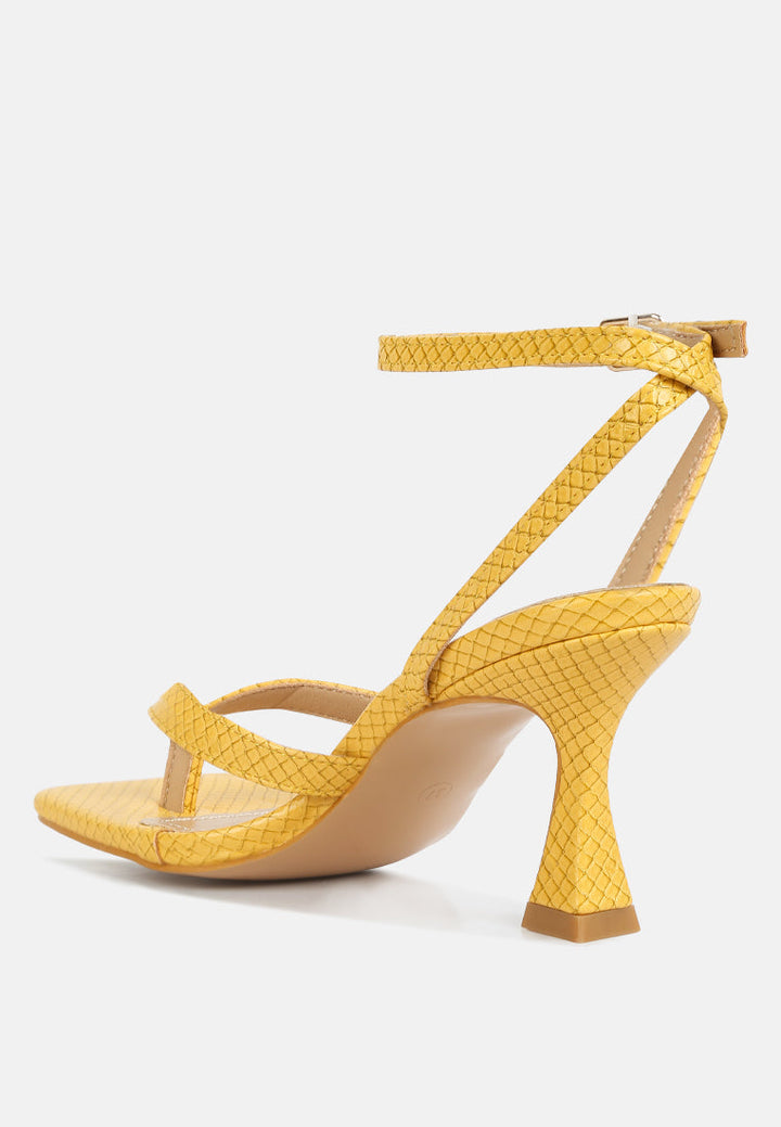 celty ankle strap spool heel sandals by ruw#color_yellow