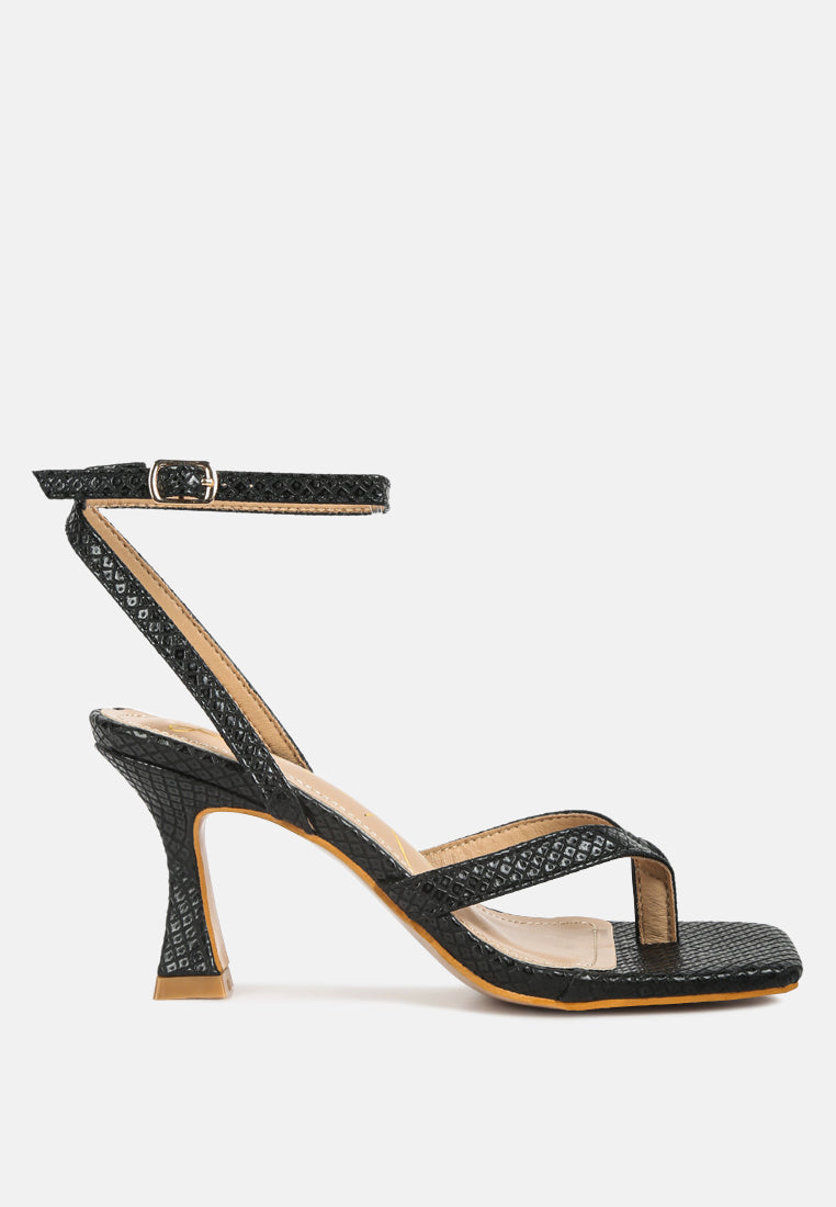 celty ankle strap spool heel sandals by ruw#color_black