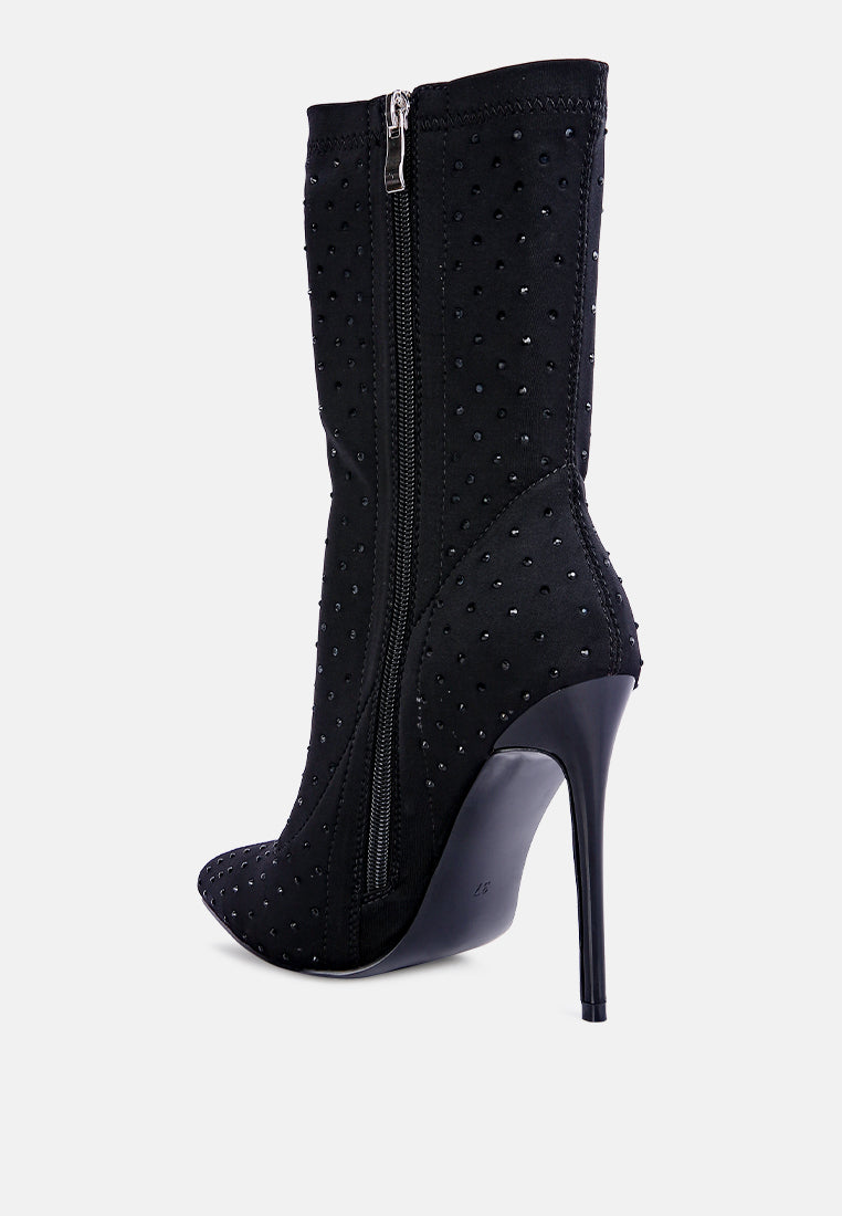 cheugy embellished ankle boots by ruw#color_black