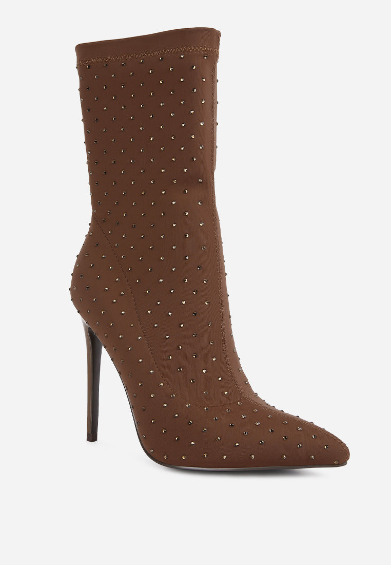 cheugy embellished ankle boots by ruw#color_brown