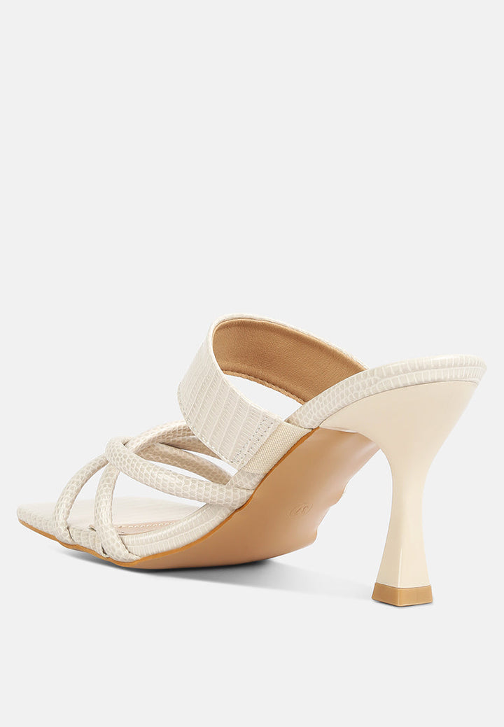 chiri criss cross strap spool heel sandals by ruw#color_beige