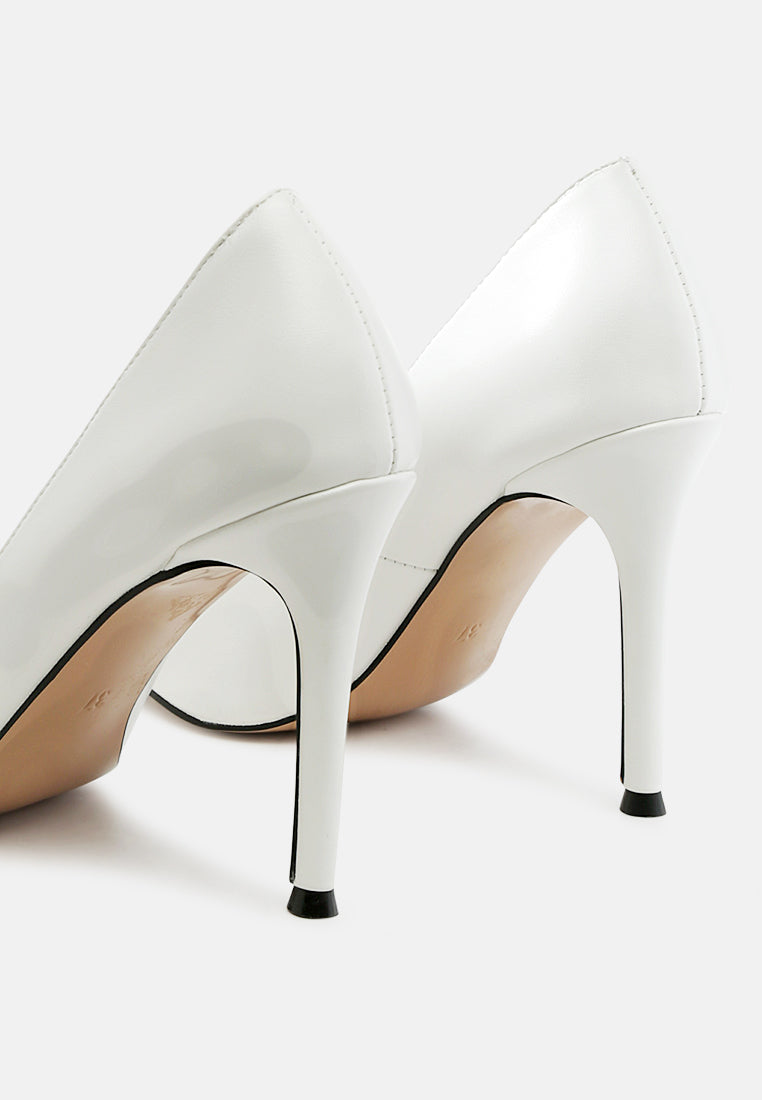 cirrus diamante embellished brooch pumps by ruw#color_white