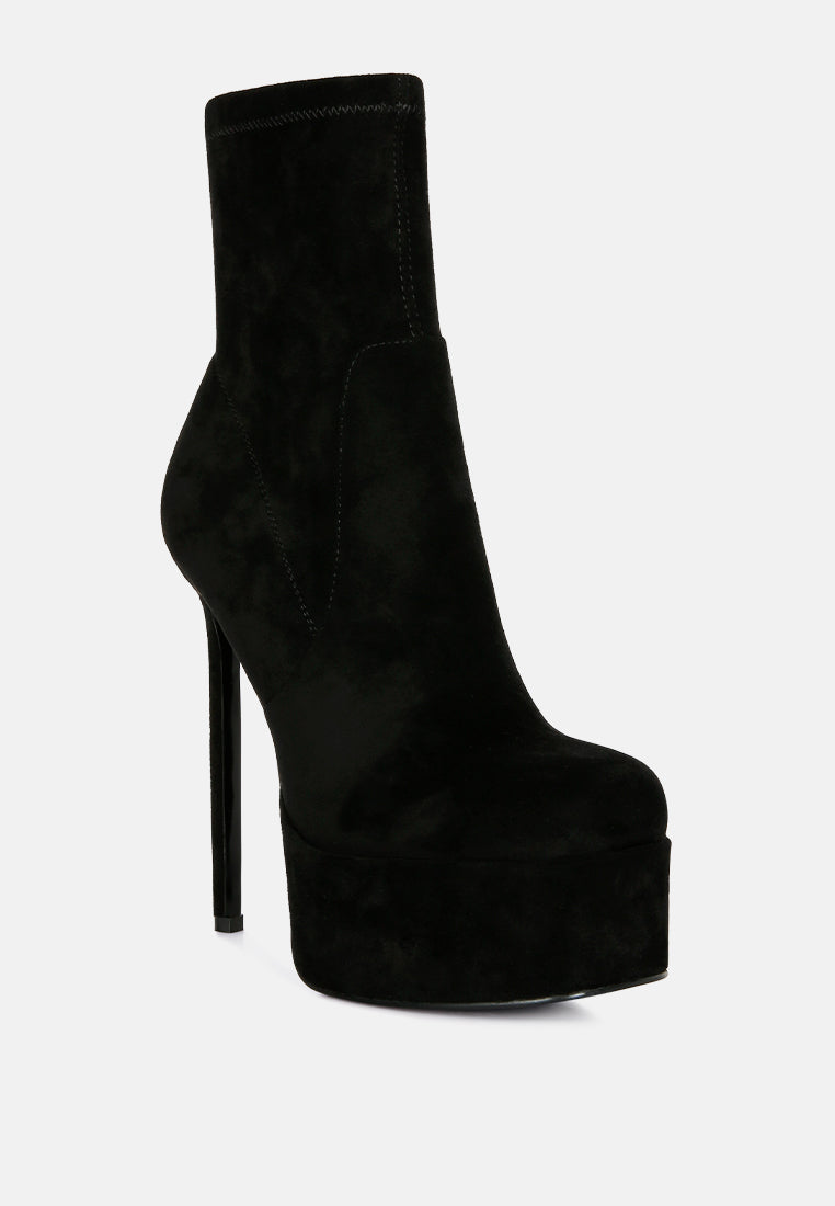 clubbing high heele platform ankle boots by ruw#color_black