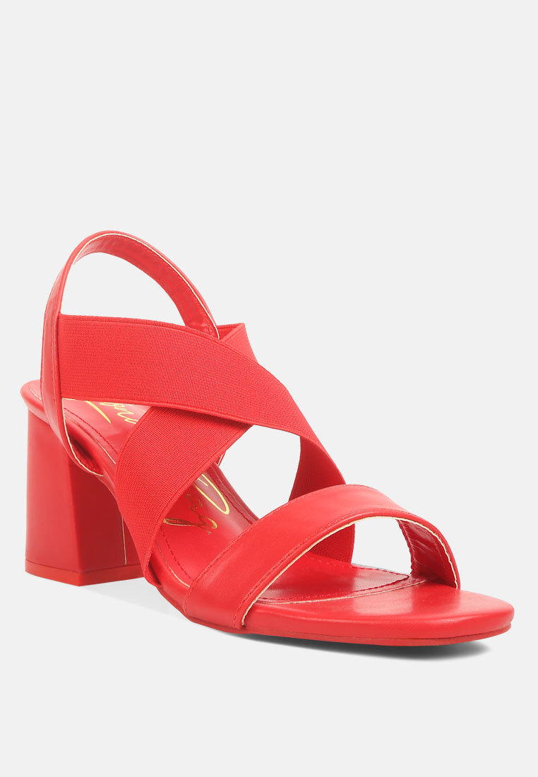 comfortable straps block heel sandals by ruw#color_red