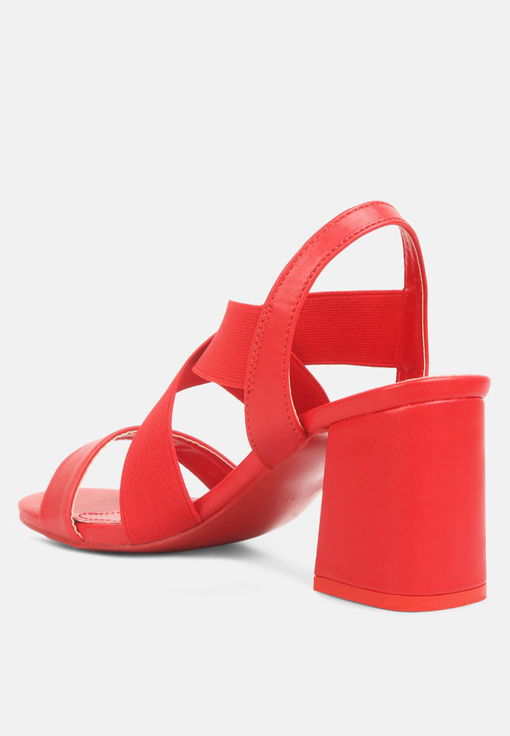 comfortable straps block heel sandals by ruw#color_red