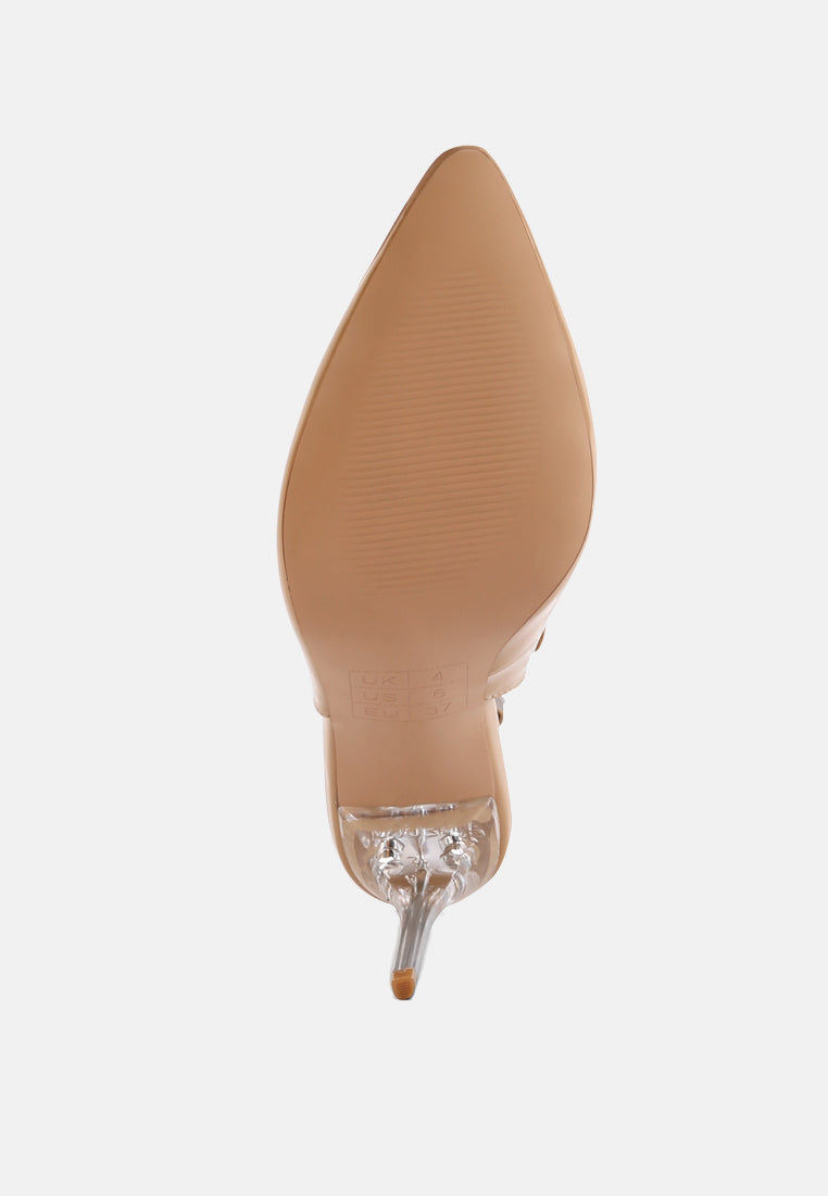 coveted stiletto heeled slingback sandals by ruw#color_nude