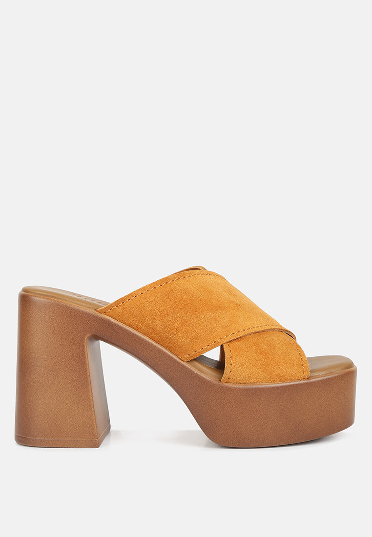 matrix criss cross strap block heel sandals by ruw#color_light-tan