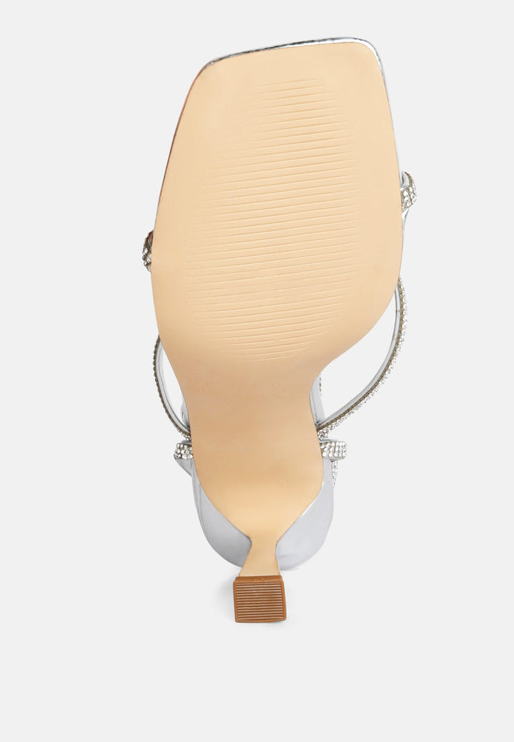 crush it diamante mid heel sandal by ruw#color_silver