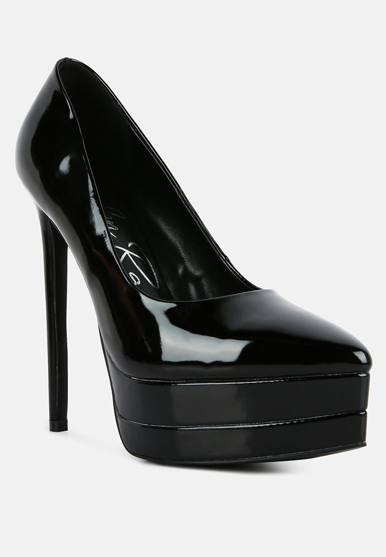 cuddles patent faux leather platform stiletto pumps by ruw#color_black