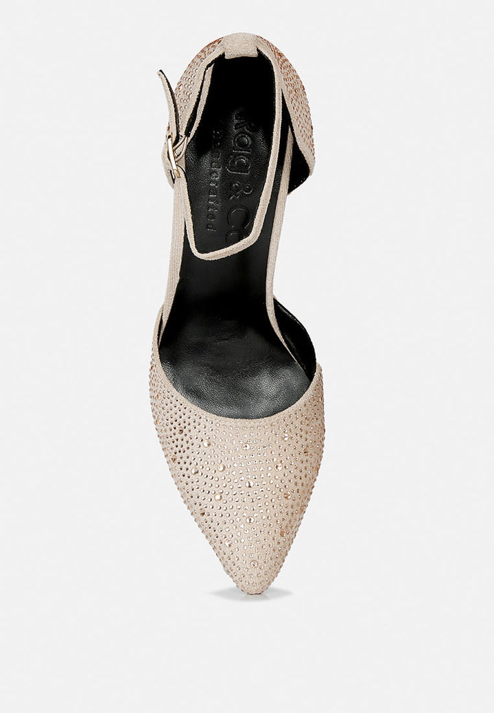 culver microfiber diamante block heeled sandal by ruw#color_beige