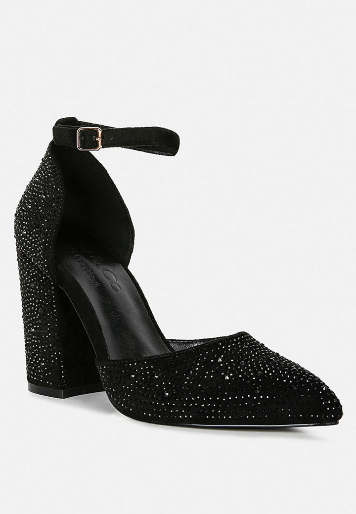 culver microfiber diamante block heeled sandal by ruw#color_black