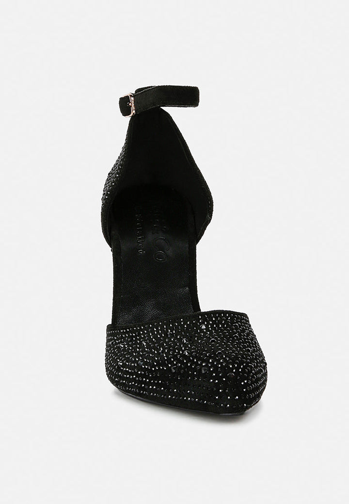 culver microfiber diamante block heeled sandal by ruw#color_black