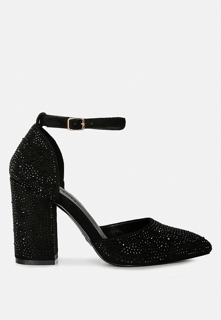 culver microfiber diamante block heeled sandal by ruw#color_black