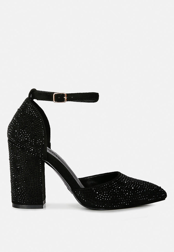 culver microfiber diamante block heeled sandal by ruw#color_black
