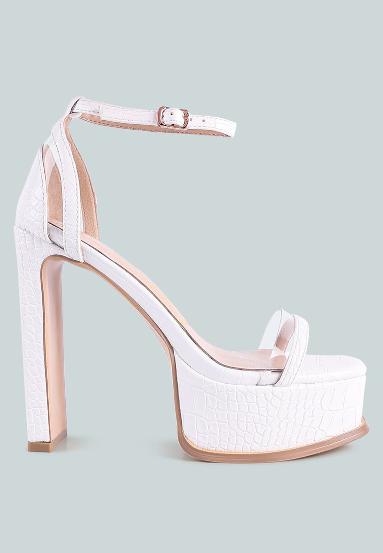 cutlass high heeled chunky sandals by ruw#color_white