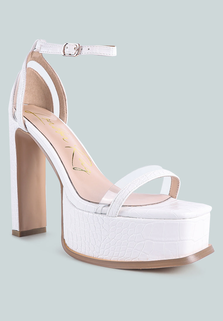 cutlass high heeled chunky sandals by ruw#color_white