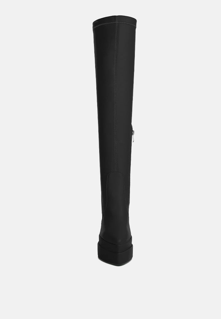 cyber punk high platform long boots by ruw#color_black