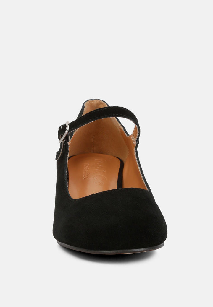 dallin suede block heel mary janes by ruw#color_black