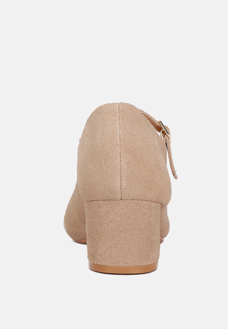 dallin suede block heel mary janes by ruw#color_sand