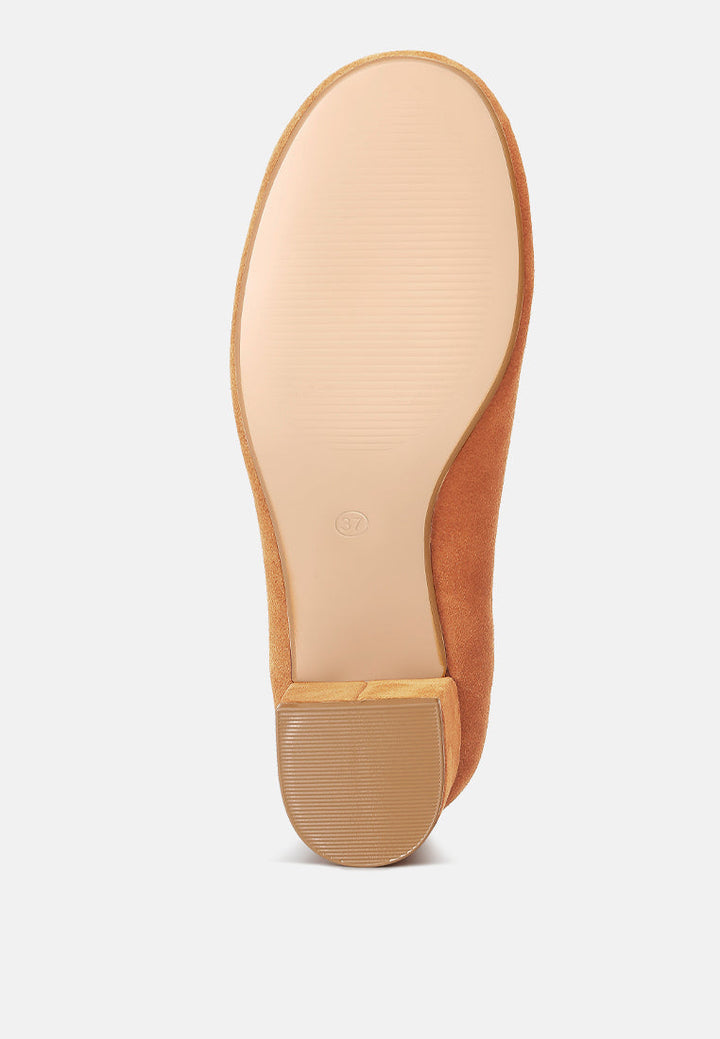 dallin suede block heel mary janes by ruw#color_tan