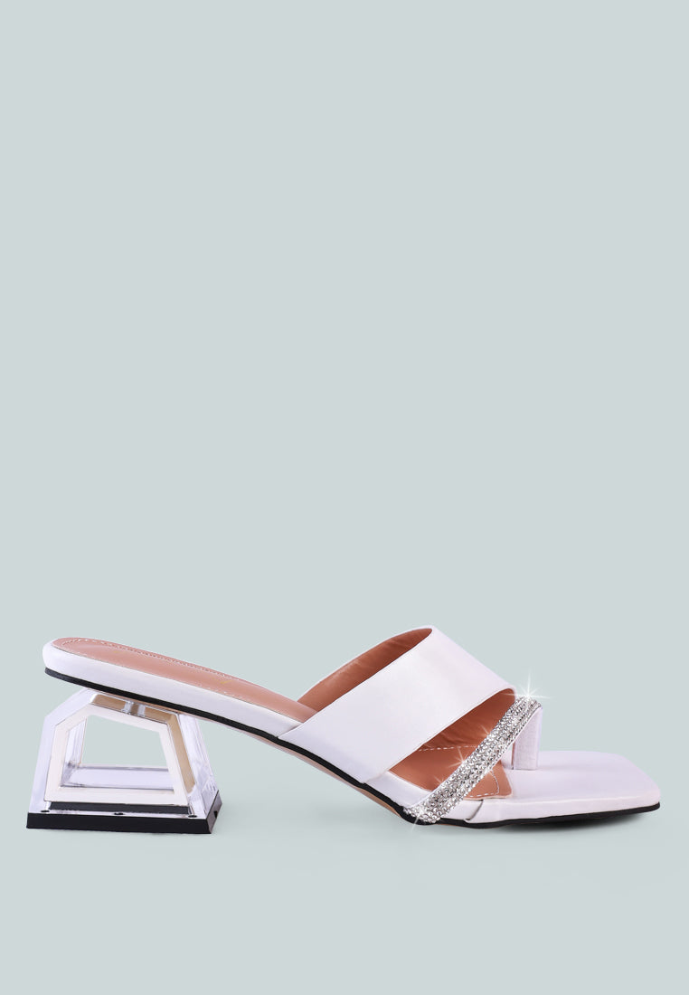 golfy rhinestone embellished strap fantasy heel sandals by ruw#color_white
