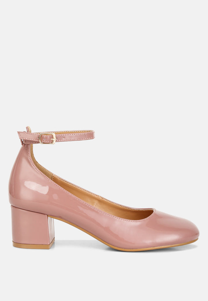 debbie ankle strap low block heel sandals by ruw#color_blush