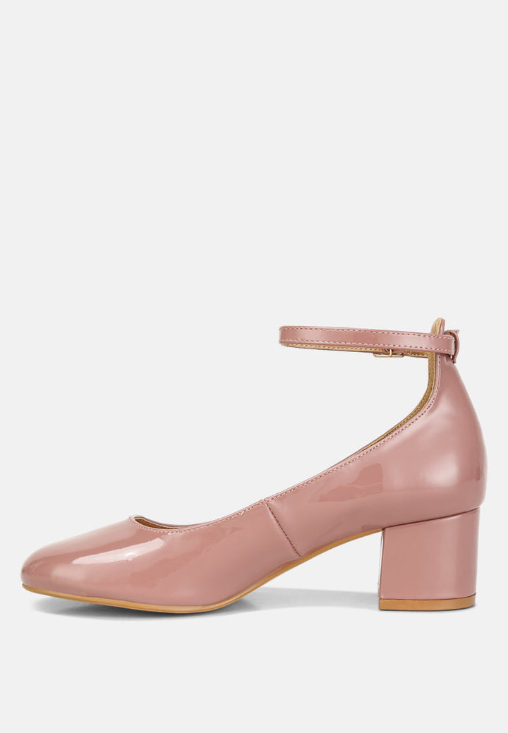 debbie ankle strap low block heel sandals by ruw#color_blush