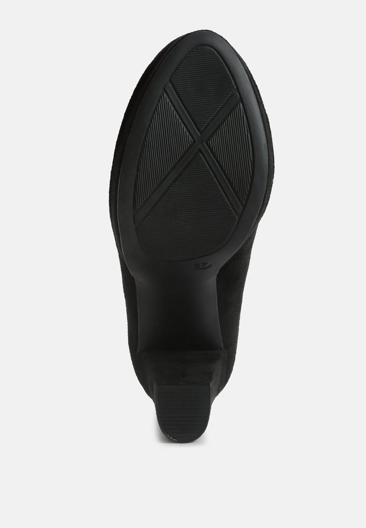delia seude block heel pumps by ruw#color_black