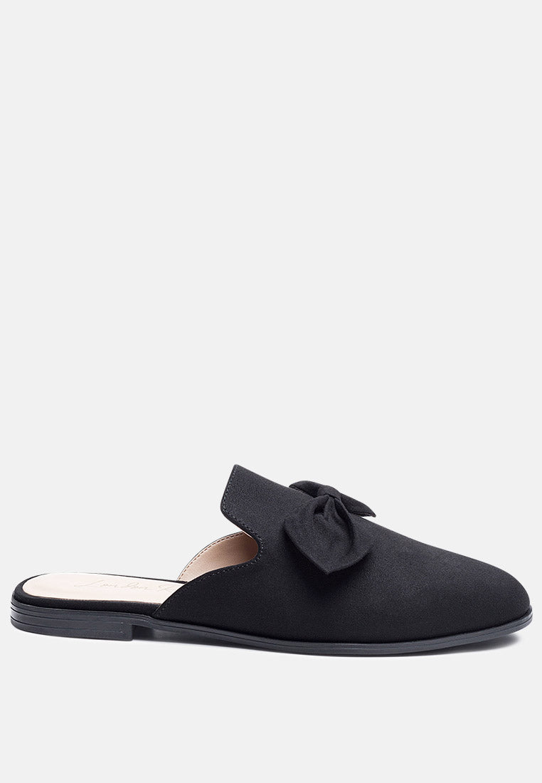 dobos casual walking bow mules by ruw#color_black
