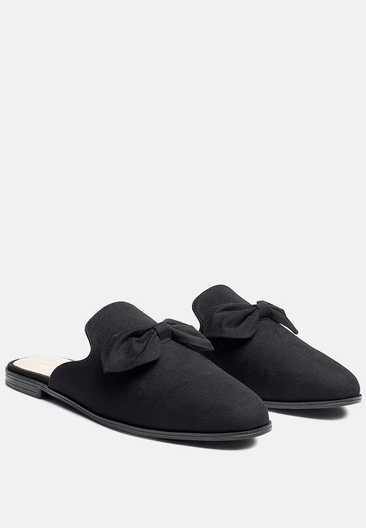 dobos casual walking bow mules by ruw#color_black