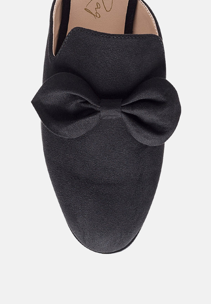 dobos casual walking bow mules by ruw#color_black