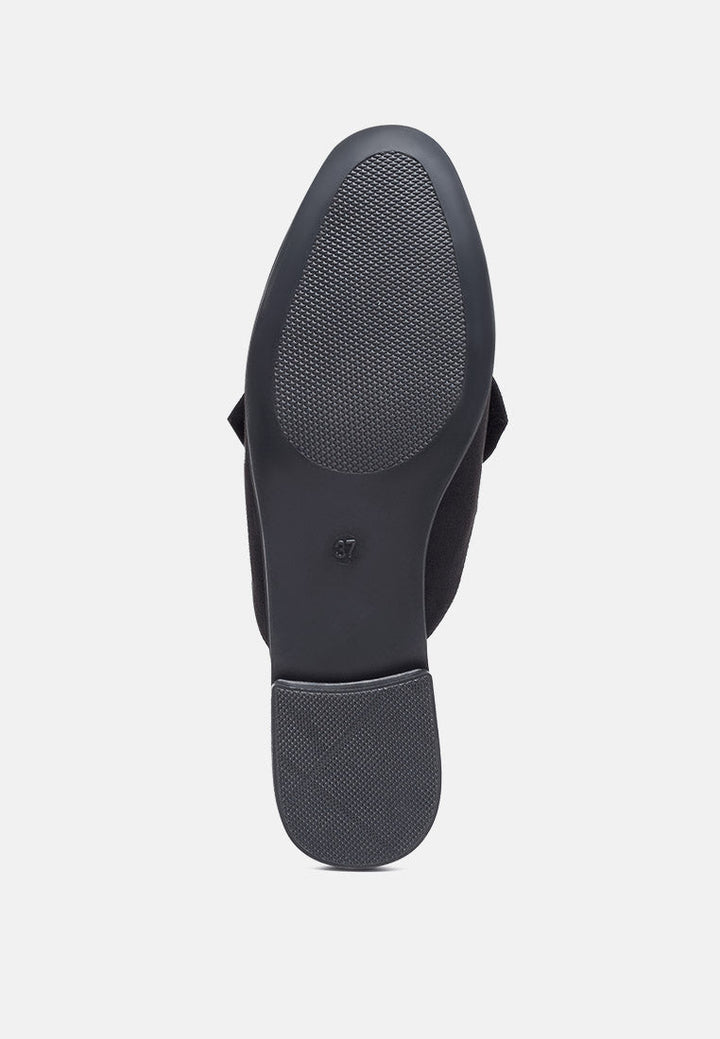 dobos casual walking bow mules by ruw#color_black