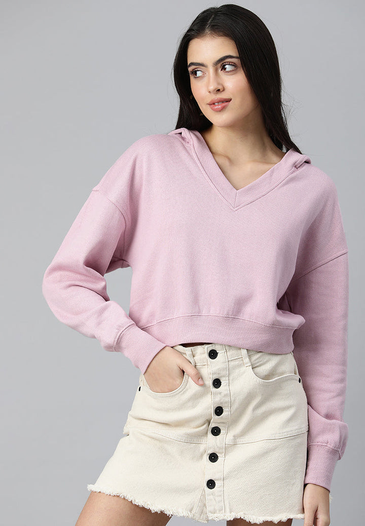 drop shoulder solid hoodie#color_lt-purple