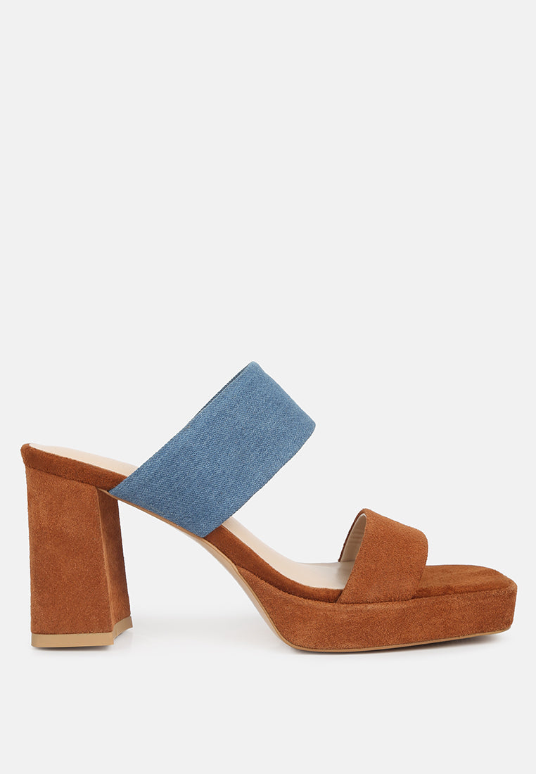eddlia slip on platform sandals by ruw#color_tan-denim