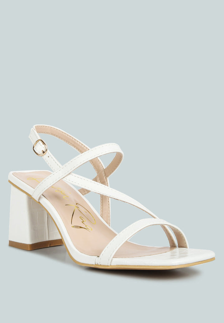 effieo croc texture block heel sandals by ruw#color_off-white