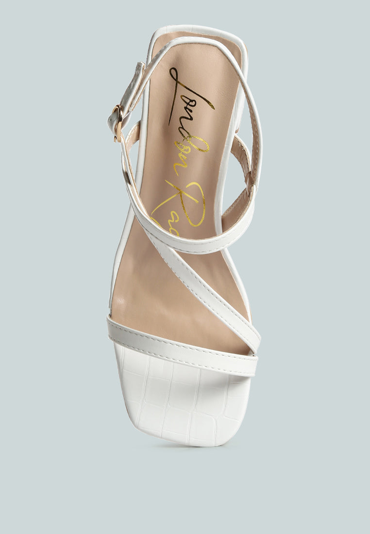 effieo croc texture block heel sandals by ruw#color_off-white