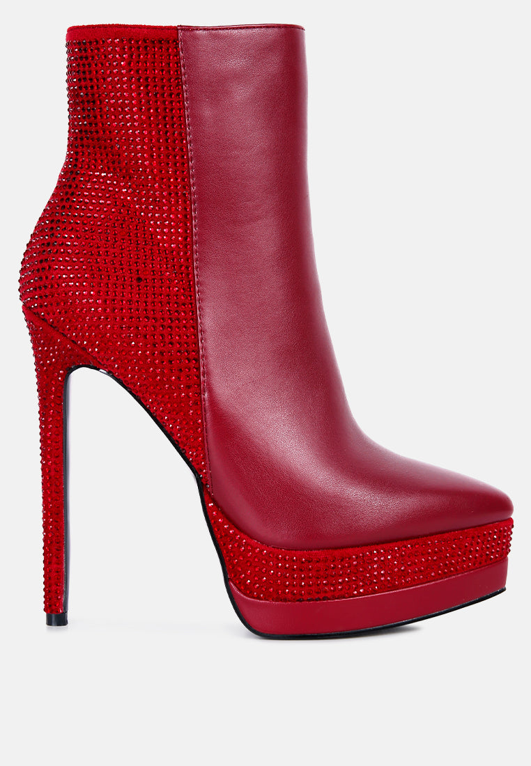 encanto high heeled ankle boots by ruw#color_burgundy