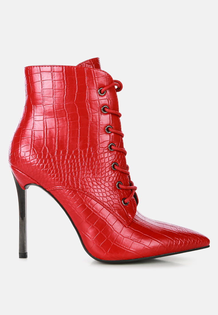 escala croc lace-up stiletto boots by ruw#color_red