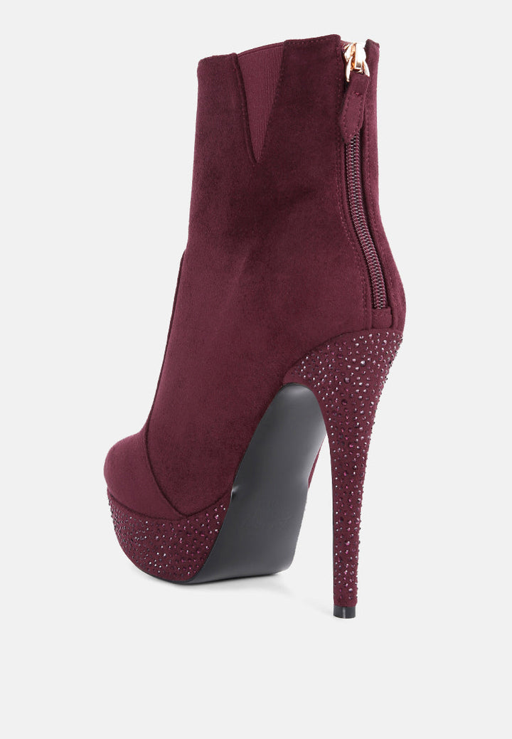 espiree microfiber high heeled ankle boots by ruw#color_burgundy