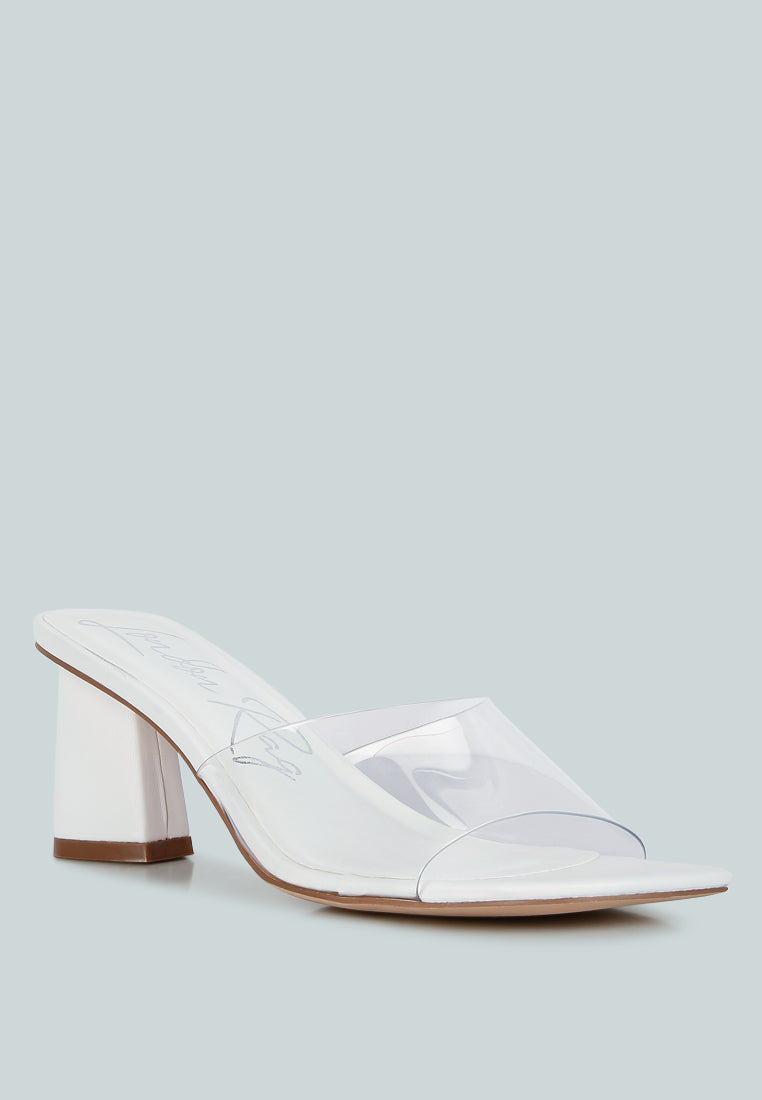 eugnie clear straps block heel sandals by ruw#color_white