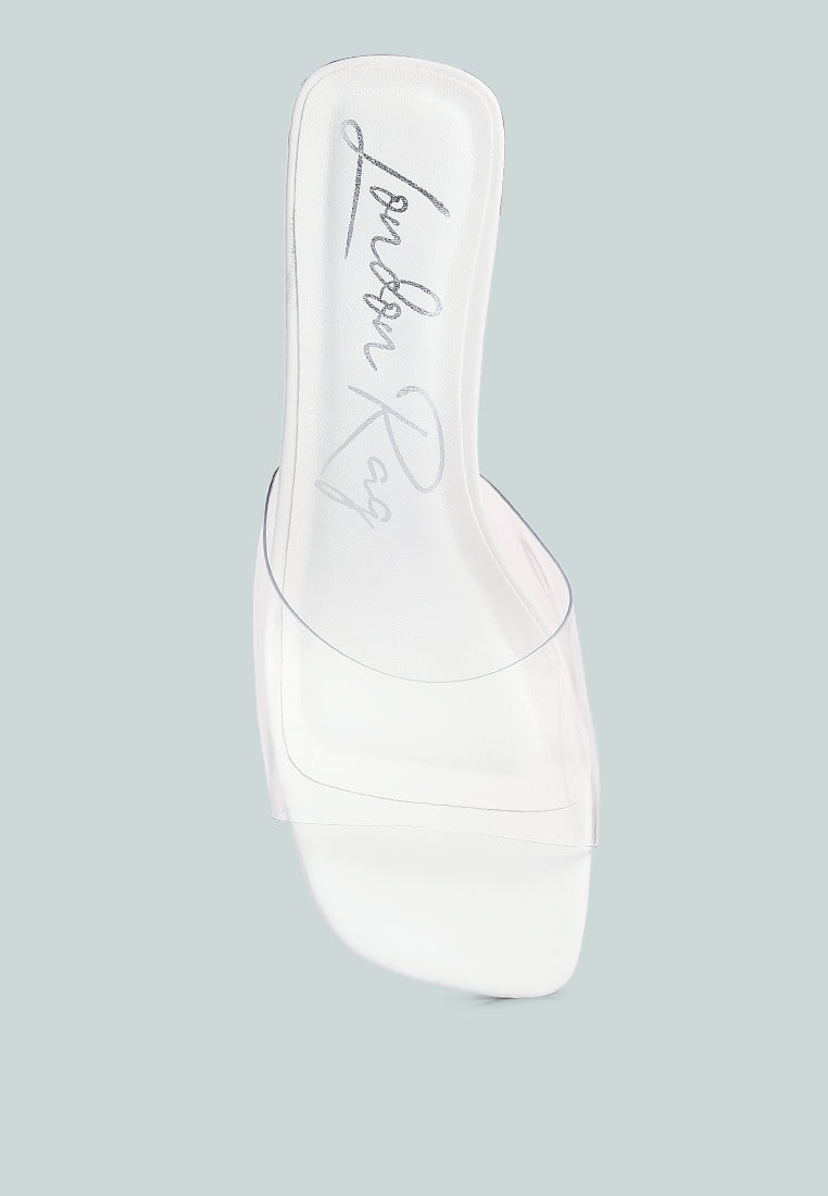 eugnie clear straps block heel sandals by ruw#color_white