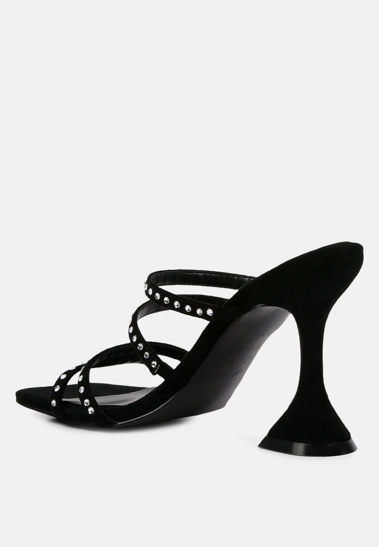 face me studded spool heel multi strap sandals by ruw#color_black