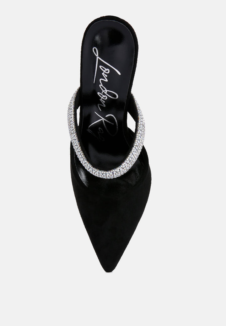 fauci diamante strap heeled mules by ruw#color_black